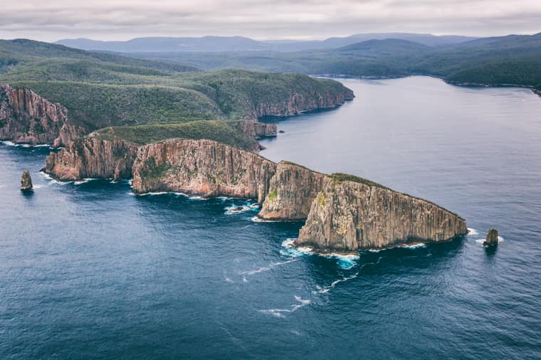An Aerial Tour of the Stunning Three Capes Track in Tasmania, Australia