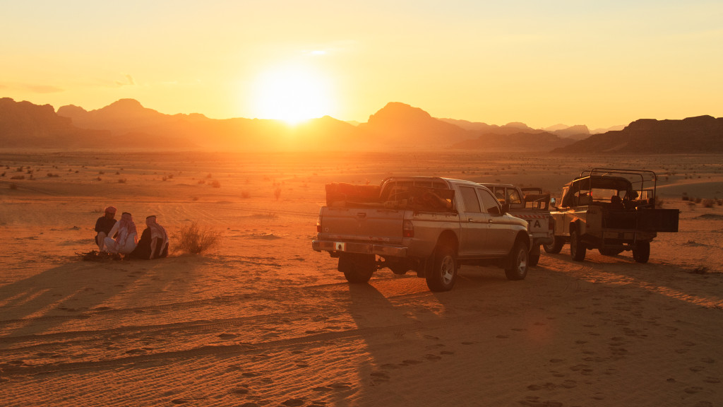 Wadi Rum Jordan Jeep Campfire Michael Bonocore