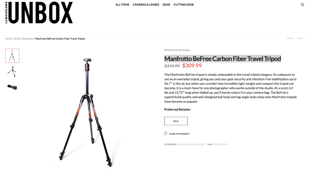 Manfrotto BeFree Carbon Fiber Travel Tripod Resource Unbox
