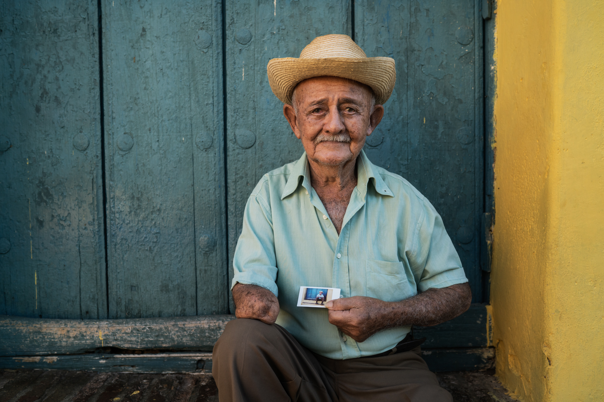 Blue Eyed Man, Havana, Cuba 2015 (People 6) — David Capes Photography